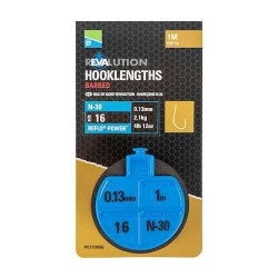 Carlige Legate Preston - Revalution Hooklengths N-30 Size 16 Carlige Legate Preston - Revalution Hooklengths N-30 Size 16